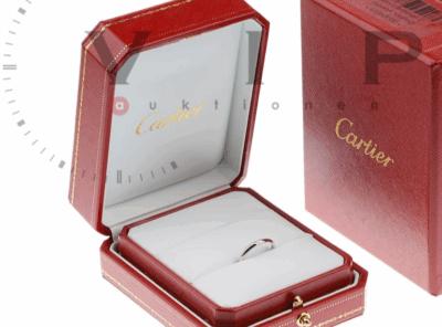 CARTIER 1895 Trauring – 950 Platin & Diamant (Größe: 50)