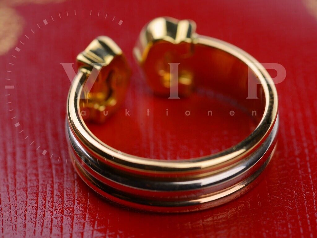 CARTIER-DOUBLE-C-LOGO-RING-TRINITY-BAND-18K750-TRICOLOR-GOLD-BAGUE-ANELLO-RW-50-326503974550-5