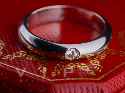 CARTIER 1895 Wedding Ring – 950 Platin & Diamant, 3,5 mm (Ringgröße 50)