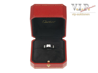 CARTIER LOVE Ring Mittel 18 Karat Weißgold (Größe 51)