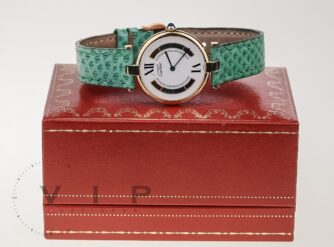 CARTIER-MUST-VENDOME-GM-MONTRE-VERMEIL-SILBER-GOLD-UHR-DAMENUHR-LADIES-WATCH-396936026891-3