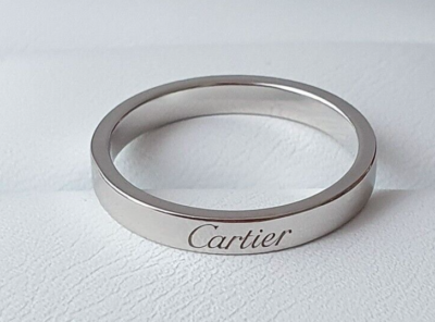 CARTIER “C de Cartier” wedding ring – 950 platinum (size: 54)