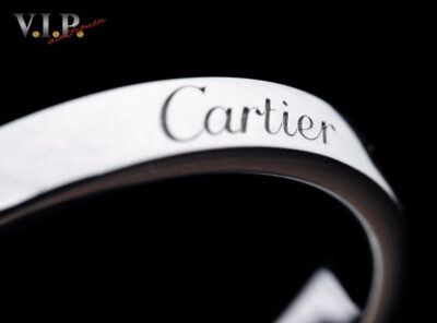 CARTIER “C DE CARTIER” Wedding Band 950 Platinum (Size 56)