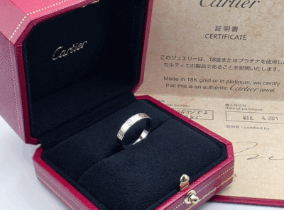CARTIER LOVE Ring 18K white gold (size: 52)