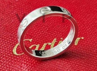 CARTIER-LOVE-EHERING-TRAURING-PLATIN-950-PLATINUM-RING-ANELLO-SORTIJA-BAGUE-50-395624020022-5