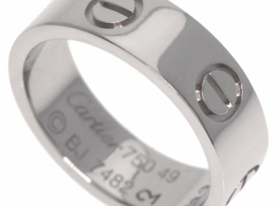 CARTIER LOVE Ring 18K Weißgold (Größe: 49)