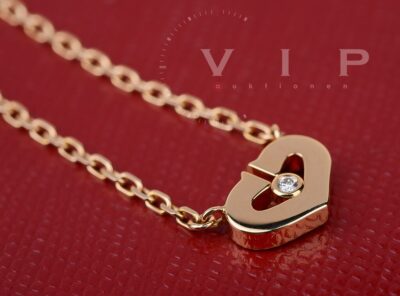 CARTIER C de Cartier Collier – Herzanhänger 18K Roségold · Diamant 0,01 ct