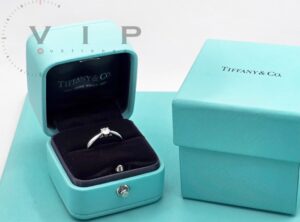 TIFFANY & CO Harmony Verlobungsring 950 Platin | 0,20 ct Brillant | (Größe 51)