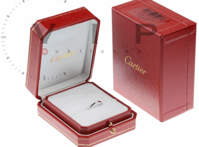 CARTIER 1895 Trauring – 950 Platin & Diamant (Größe: 49)