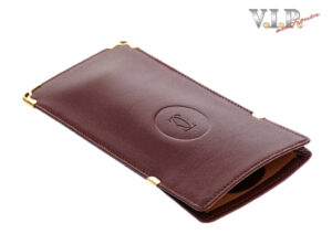 CARTIER MUST BRILLENETUI LEDER ETUI für BRILLE LESEBRILLE EYEGLASSES CASE POUCH