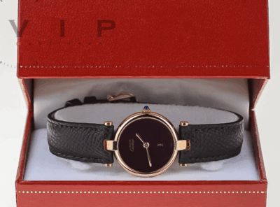 CARTIER Damenuhr – Must Vendome PM Vermeil Silber & Gold (Quartz)