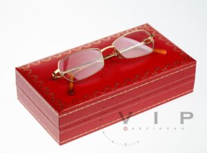 CARTIER Exklusive Cartier Brillenfassung – Modell: C-Decor / Gold-Finish