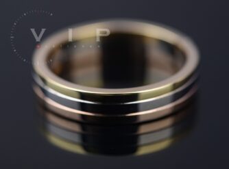 CARTIER-TRINITY-VENDOME-LOUIS-BAGUE-RING-TRAURING-18K-TRICOLOR-GOLD-ANELLO-Gr60-396648323314-8
