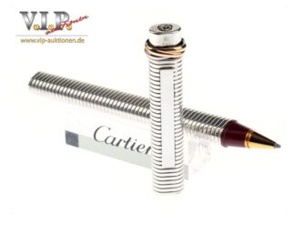 CARTIER-VENDOME-TRINITY-KUGELSCHREIBER-SILVER-FINISH-BALLPOINT-PEN-STYLO-BILLE-395807878464-7