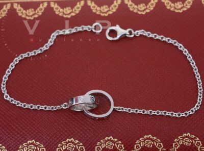 Cartier Love Bracelet on Chain 18K White