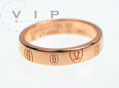 LOGO DE CARTIER TRAURING EHERING RING BAGUE 18K/750 ROSÉ GOLD SORTIJA ANELLO °52