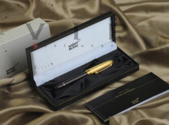 MONTBLANC-MEISTERSTUeCK-SOLITAIRE-DOUE-GOLD-BLACK-RESIN-FOUNTAIN-PEN-STYLO-PLUME-325345982654