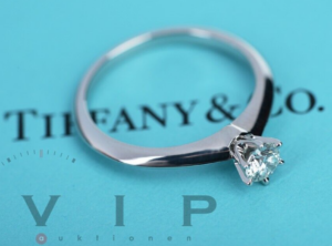 Tiffany & Co. Setting Ring 950 Platin & Diamant 0,26ct. (größe: 51,5)