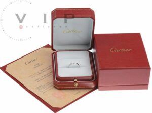 CARTIER “BALLERINE” Wedding Ring 950 Platinum (Size 57)