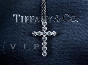 TIFFANY & Co. Cross Pendant – 950 Platinum & 0.42 ct Diamonds