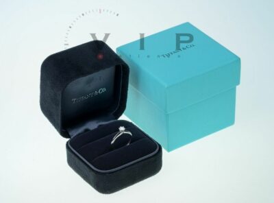 Tiffany & Co. Setting Ring 950 platinum and diamond 0.19ct. (size:48)