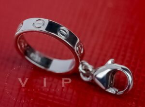 CARTIER LOVE Charm Anhänger – 18K (750) Weißgold