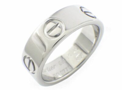 CARTIER LOVE Ring Medium 950 Platinum (Size 49)