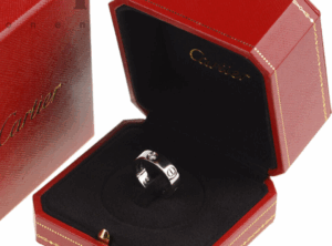 CARTIER Love Ring Platin 950 + Diamant 0,07 ct (Größe 49)