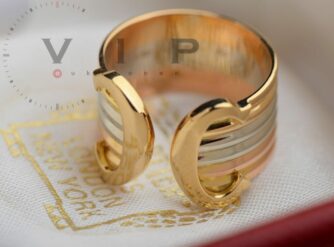 CARTIER-RING-DOUBLE-C-LOGO-TRINITY-BAND-18K750-TRICOLOR-GOLD-BAGUE-ANELLO-RW-50-395558374236-5