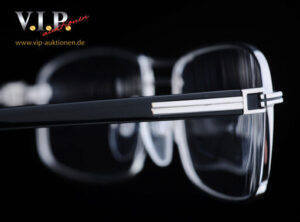 S.T. DUPONT TITANIUM Collection Half-Frame Glasses made of titanium with 23K gold plating (D 211 / 00 6054)