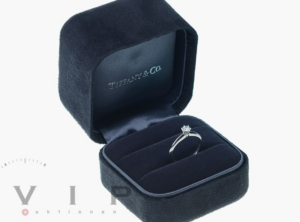 Tiffany & Co Setting Verlobungsring Platin & 0,23 ct Brillant (Größe: 49)