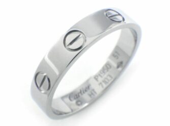 CARTIER-LOVE-TRAURING-EHERING-PLATIN-950-PLATINUM-RING-ANELLO-SORTIJA-BAGUE-51-326184694847-6