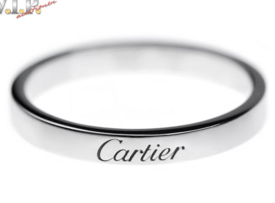 CARTIER “C de Cartier” wedding ring – 950 platinum (size: 54)