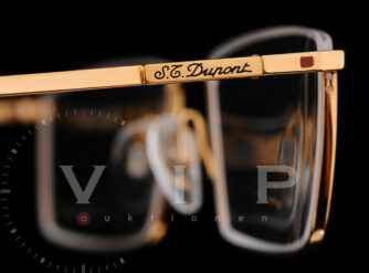 STDUPONT-LUNETTES-BRILLE-LESEBRILLE-GOLD-FINISH-HALF-FRAME-EYE-GLASSES-OCCHIALI-394281515878-8